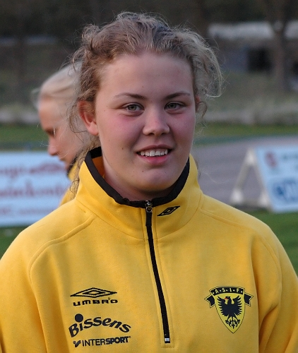 2007_0503_17.JPG - Matchens målgörare Kajsa Rudengård, slog in alla 8 bonusstraffar i matchen. En mycket stark prestation.